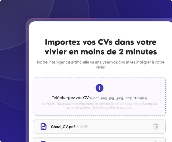 Importez tous vos talents favoris dans un seul vivier